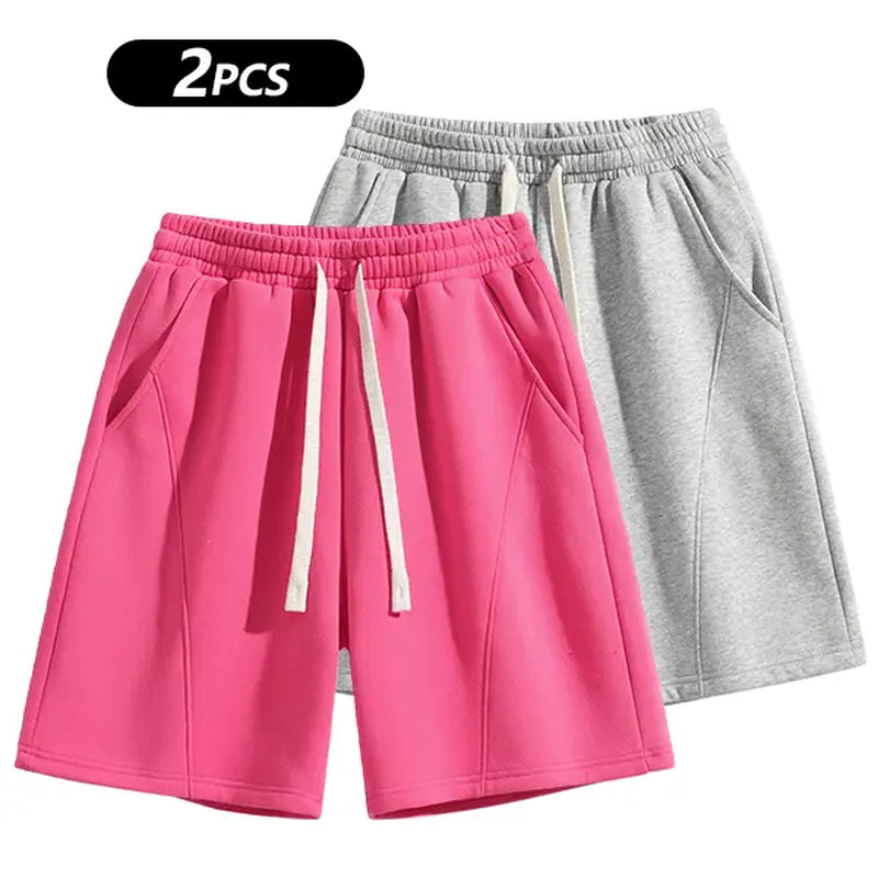 Summervibes Men'S Solid Pocket Waist Shorts, Lightweight Breathable Shorts, Casual Breathable Comfortable Shorts for Running Gym Workout, Men'S Bottoms for All Seasons