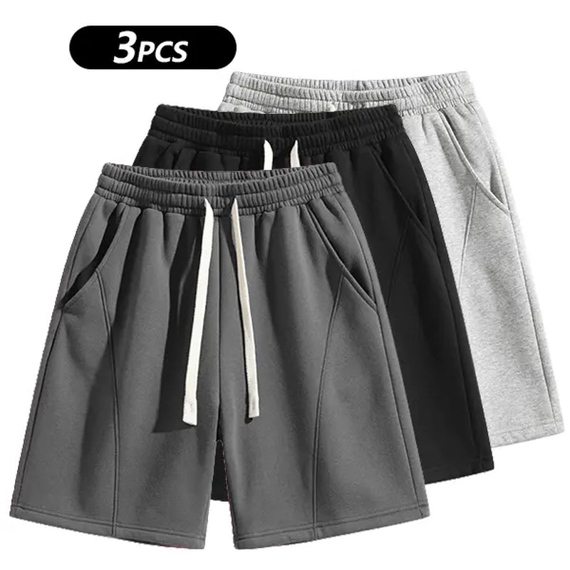Summervibes Men'S Solid Pocket Waist Shorts, Lightweight Breathable Shorts, Casual Breathable Comfortable Shorts for Running Gym Workout, Men'S Bottoms for All Seasons