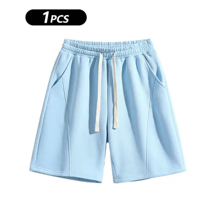 Summervibes Men'S Solid Pocket Waist Shorts, Lightweight Breathable Shorts, Casual Breathable Comfortable Shorts for Running Gym Workout, Men'S Bottoms for All Seasons