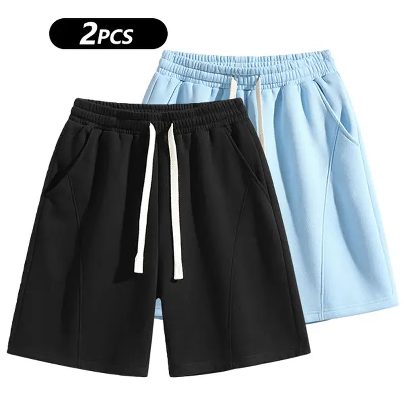 Summervibes Men'S Solid Pocket Waist Shorts, Lightweight Breathable Shorts, Casual Breathable Comfortable Shorts for Running Gym Workout, Men'S Bottoms for All Seasons