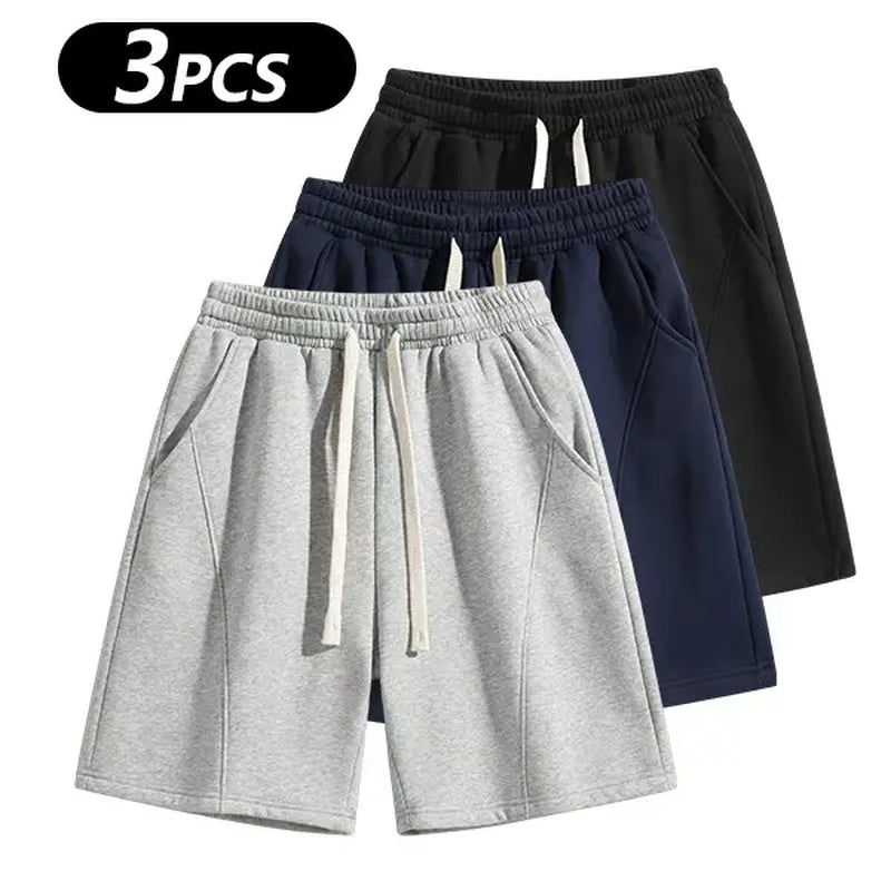 Summervibes Men'S Solid Pocket Waist Shorts, Lightweight Breathable Shorts, Casual Breathable Comfortable Shorts for Running Gym Workout, Men'S Bottoms for All Seasons