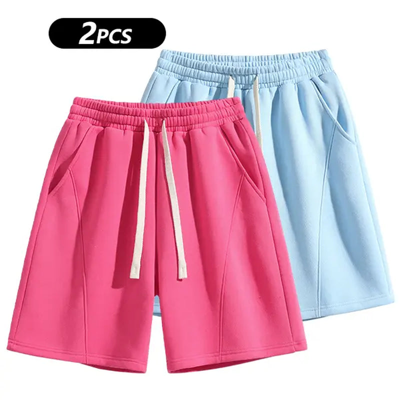 Summervibes Men'S Solid Pocket Waist Shorts, Lightweight Breathable Shorts, Casual Breathable Comfortable Shorts for Running Gym Workout, Men'S Bottoms for All Seasons