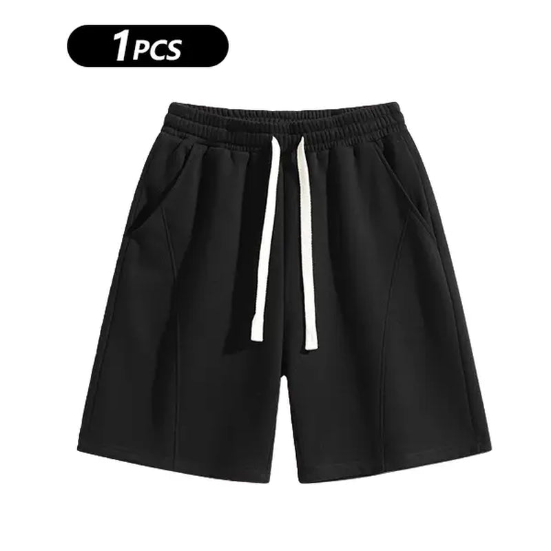 Summervibes Men'S Solid Pocket Waist Shorts, Lightweight Breathable Shorts, Casual Breathable Comfortable Shorts for Running Gym Workout, Men'S Bottoms for All Seasons