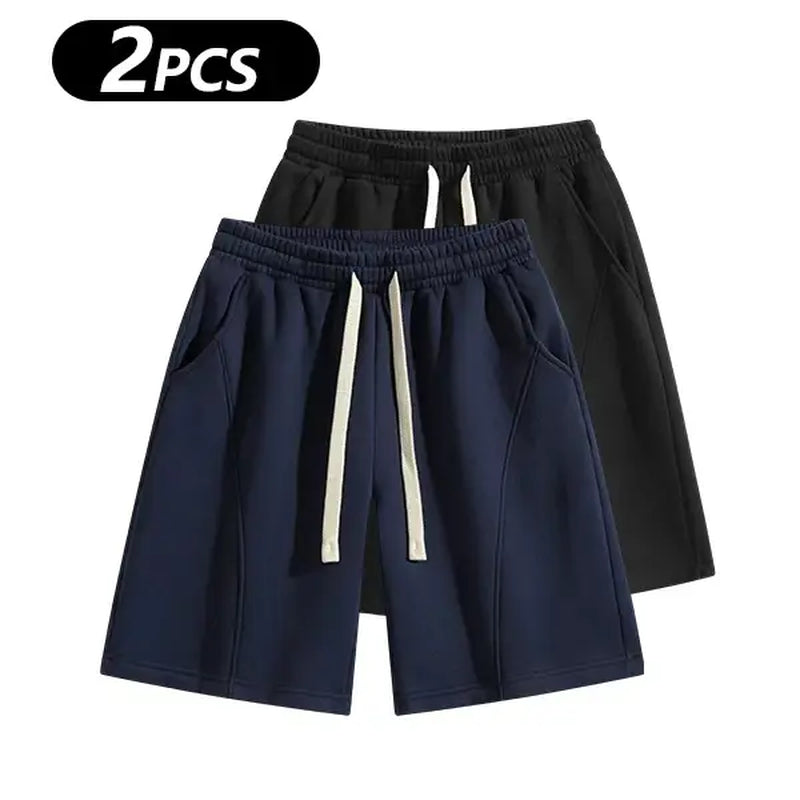 Summervibes Men'S Solid Pocket Waist Shorts, Lightweight Breathable Shorts, Casual Breathable Comfortable Shorts for Running Gym Workout, Men'S Bottoms for All Seasons