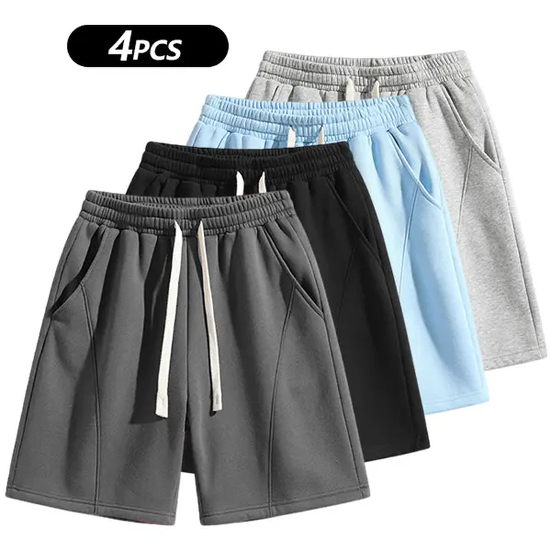 Summervibes Men'S Solid Pocket Waist Shorts, Lightweight Breathable Shorts, Casual Breathable Comfortable Shorts for Running Gym Workout, Men'S Bottoms for All Seasons