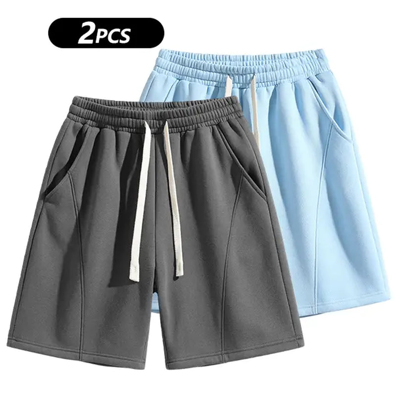 Summervibes Men'S Solid Pocket Waist Shorts, Lightweight Breathable Shorts, Casual Breathable Comfortable Shorts for Running Gym Workout, Men'S Bottoms for All Seasons