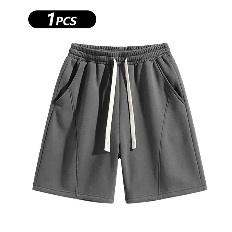 Summervibes Men'S Solid Pocket Waist Shorts, Lightweight Breathable Shorts, Casual Breathable Comfortable Shorts for Running Gym Workout, Men'S Bottoms for All Seasons