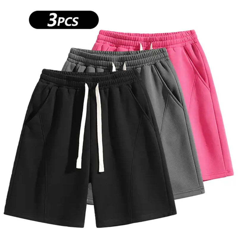 Summervibes Men'S Solid Pocket Waist Shorts, Lightweight Breathable Shorts, Casual Breathable Comfortable Shorts for Running Gym Workout, Men'S Bottoms for All Seasons